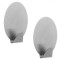 Cuiere Metalice Autocolante, Set 2 Bucăți, Argintiu, Capacitate 2kg