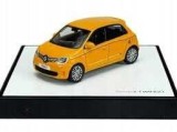 Macheta Renault Twingo galbena cu vitrina 1:43