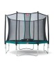 Trambulina Berg Favorit 380 cm cu Plasa Comfort, Verde, 110 kg, Arcuri Gold