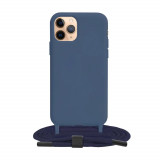 Cumpara ieftin Husa Apple iPhone 11 Pro Silicon + Microfibra Albastru CLT, Techsuit