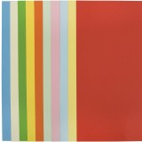 Carton colorat A4,diverse culori, 160 g mp, 10 bucati set