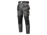 Pantaloni de lucru gri, slim, XL, 260 g/m&sup2;