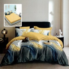 LENJERIE FINET 6 PIESE CU HUSĂ &ndash; 160&times;200 ȘI 180&times;200 (HF6P288)