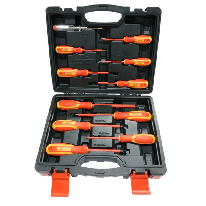 Trusa cu șurubelnițe izolate VDE 11 piese