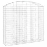 Cumpara ieftin Cos gabion arcuit, 200x50x180/200 cm, fier galvanizat