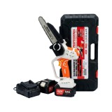 Cumpara ieftin Mini drujba electrica cu 2 acumulatori, 8AH, 48V, 200mm, 8'', protectie lama, ungere automata CAMPION PROFESSIONAL CMP1698A