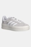 adidas Originals sneakers din piele intoarsă Gazelle Bold W culoarea gri, HQ6893