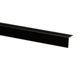 Profil de colt L 6019 din PVC, negru, 15 x 15 mm, 2.5 m