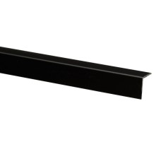 Profil de colt L 6019 din PVC, negru, 15 x 15 mm, 2.5 m