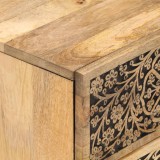 Cumpara ieftin Noptiere, 2 buc., 40x33x46 cm, lemn masiv de acacia