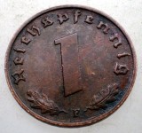 B.094 GERMANIA 1 REICHSPFENNIG 1939 F, Europa, Bronz