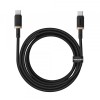 Cablu Date si Incarcare USB-C - USB-C Baseus Dura Series pentru MacBook, 100W, 2m, Auriu - Negru P10377803U01-02
