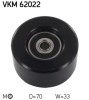 SKF VKM 62022 rola intinzator,curea transmisie