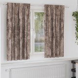 vidaXL Draperii din catifea 2 bucăți cu ochiuri Cappuccino 175x140 cm