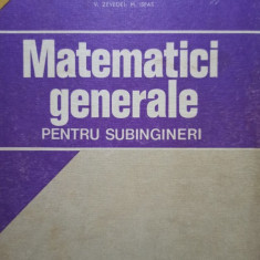 Ioan Filimon - Matematici generale pentru subingineri (1977)