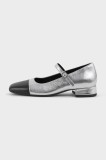Vagabond Shoemakers pantofi de piele DEBBI culoarea argintiu, cu toc drept, 5918-019-96