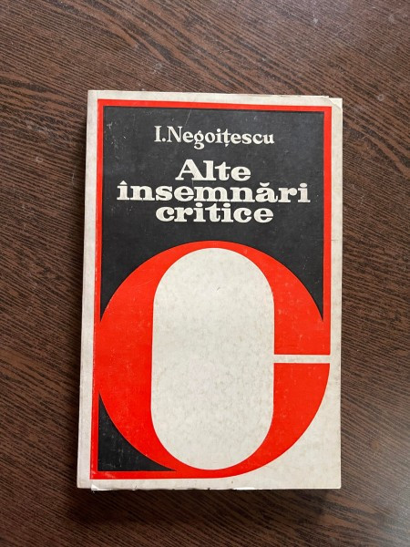 I. Negoitescu - Alte insemnari critice