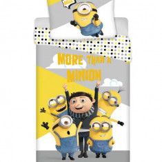 Lenjerie de pat Minions Bello, 2 Piese, 140A 200 cm, 70x90 cm Bumbac