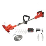 Motocoasa, trimmer, pentru tuns iarba, electric, cu acumulator 21V Litiu, 3000 mAh, incarcator si accesorii GartenVIP DiyLine