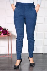 Blugi Dama Talie Inalta Blue - 44Marimea foto