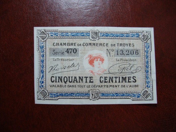 FRANTA TROYES 50 CENTIMES UNC