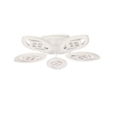 Plafoniera LED inteligenta Maros KL151044, 115 W, 9500 lm, lumina calda / neutra / rece, dimabil, cu telecomanda, alb