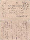 CP813N Carte poștală militară austro-ungară trimisă pe frontul rom&acirc;nesc, 1917, T&aacute;bori posta 640.