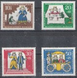 GERMANIA BERLIN 1966 BASME , FRATII GRIMM , SERIE COMPLETA NESTAMPILATA, Nestampilat