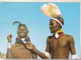 bnk cp Kenya - Barbat si femeie Turkana - circulata