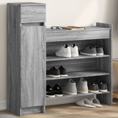 vidaXL Pantofar, gri sonoma, 100,5x28x100 cm, lemn compozit