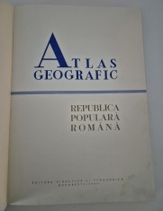Atlas Geografic Republica Populara Romana Editia 1965