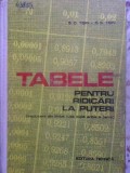 Tabele Ridicari la Puteri - Tisin, 1976, Editura Tehnica, Matematica, 408 pagini, Romana, Coperta Cartonata
