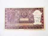Rara! India 5 Rupees Khadi Hundi 1961 UNC cu semnatura si stampile la cel mai mic pret