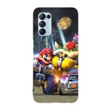 Husa compatibila cu Oppo Find X5 Pro, Viceversa, model Mario Kart Battle Bowser, Silicon, TPU, Transparent, Carcasa
