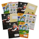 Set 10 Caiete Studențești A4, 48 File, Dictando, Copertă Policromie - Ideal Școală/Birou