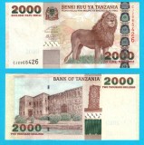 Tanzania (pick 37) 2000 Shillings 2003 UNC; Leu