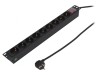 Prelungitor 9 Prize 250V 16A Negru, Logilink
