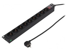 Prelungitor 9 Prize 250V 16A Negru