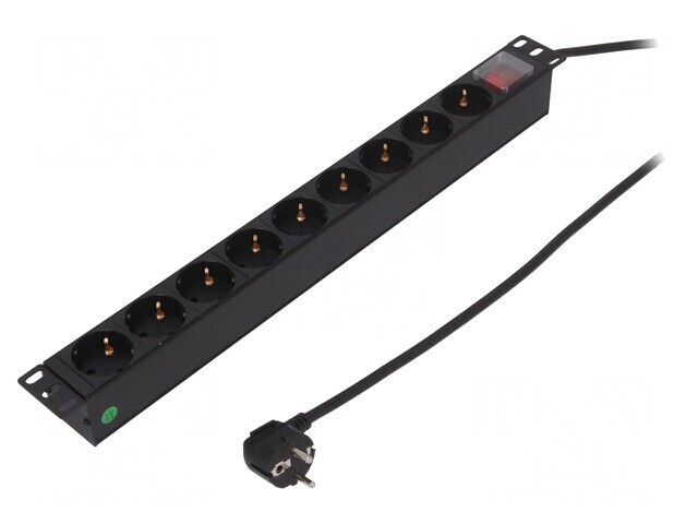 Prelungitor 9 Prize 250V 16A Negru