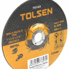 Disc de taiere cu centru coborat metal, 125x3x22 mm, Tolsen