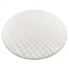 Covor BUBBLE cerc albe 11 IMITARE BLANĂ DE IEPURE 3D structural, cerc 120 cm