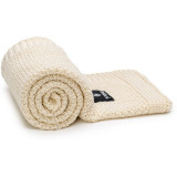 T-TOMI Knitted Blanket Cream pled &icirc;mpletit 80x100 cm
