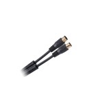Cablu RF video negru cu mufe aurite 1.8m, Oem