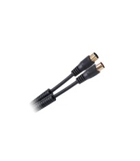 Cablu RF video negru cu mufe aurite 1.8m foto