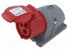 Conector alimentare AC, IEC 60309, IP44, {{Curent nominal}}, 415V, 3 pini, AMPHENOL - 2CMA193099R1000