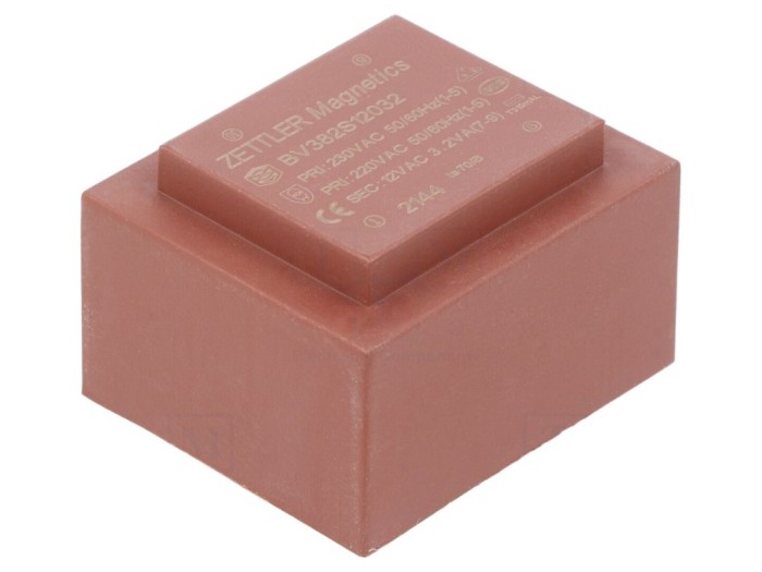 Transformator &icirc;ncapsulat 3,2VA 230V la 12V