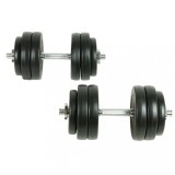 Set gantere 30 Kg, vidaXL