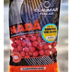 Boilies Claumar Birdfood Semi-Solubil Squid &amp; Capsuna 24mm 800Gr