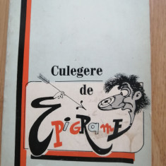 Culegere de Epigrame - Ed. 1972 , ilustrata de A.Clenciu + autograf