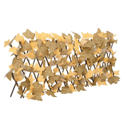 vidaXL Spalier frunze arțar artificiale extensibil, oranj, 180x30 cm foto
